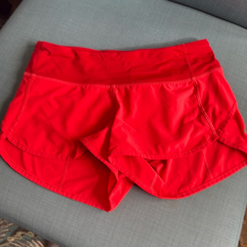 Lululemon speed shorts, size 2